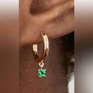 Mejuri Agate gold hoops, new, with all packaging.